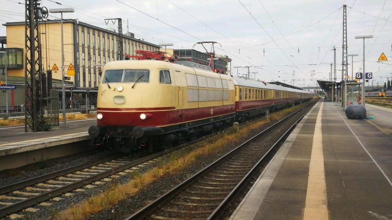 Historic electric locomotive in Germany