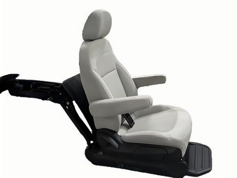 Adjustable seat with memory foam in medical vehicle
