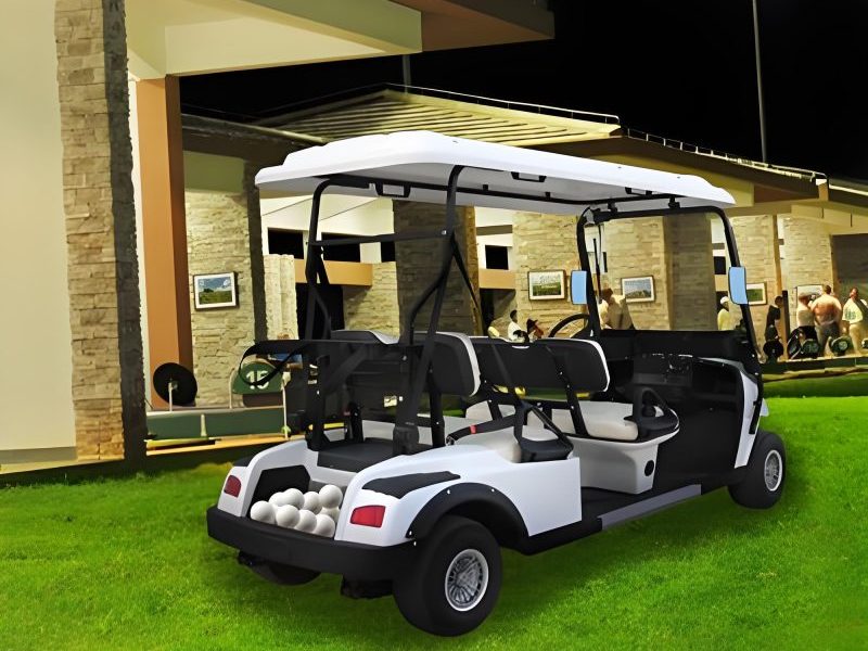 Golf carts and other recreational vehicles used in sports venues and parks